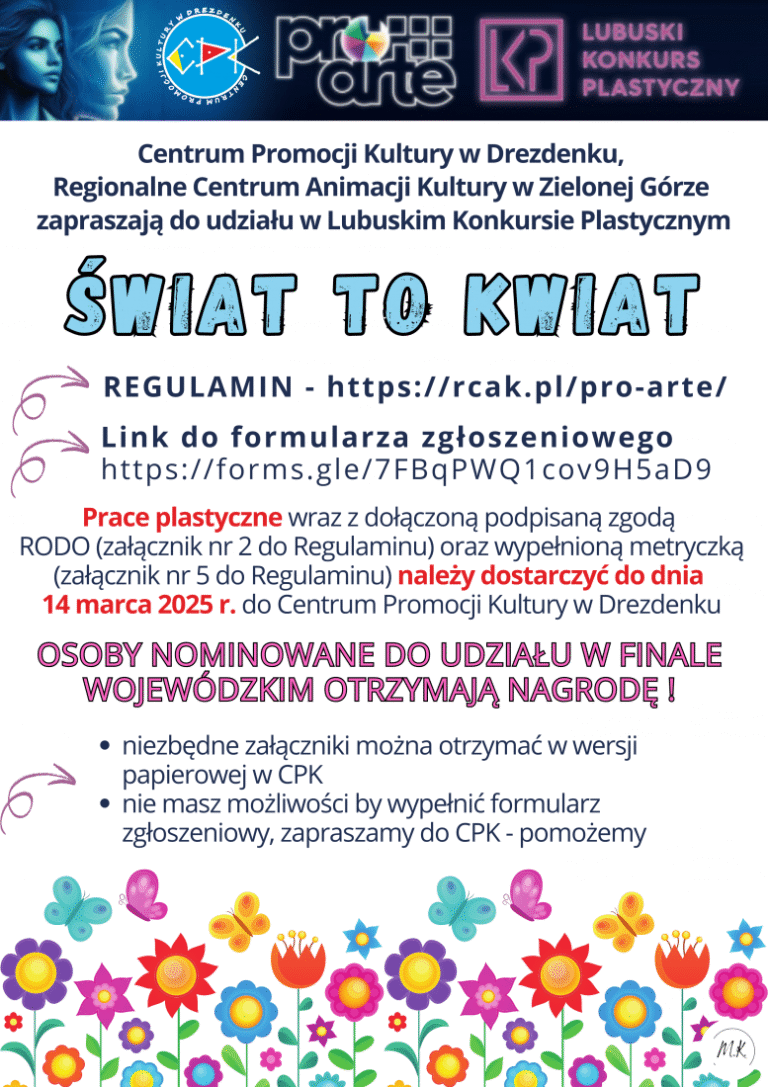 Lubuski Konkurs Plastyczny PRO ARTE 2025 – eliminacje powiatowe