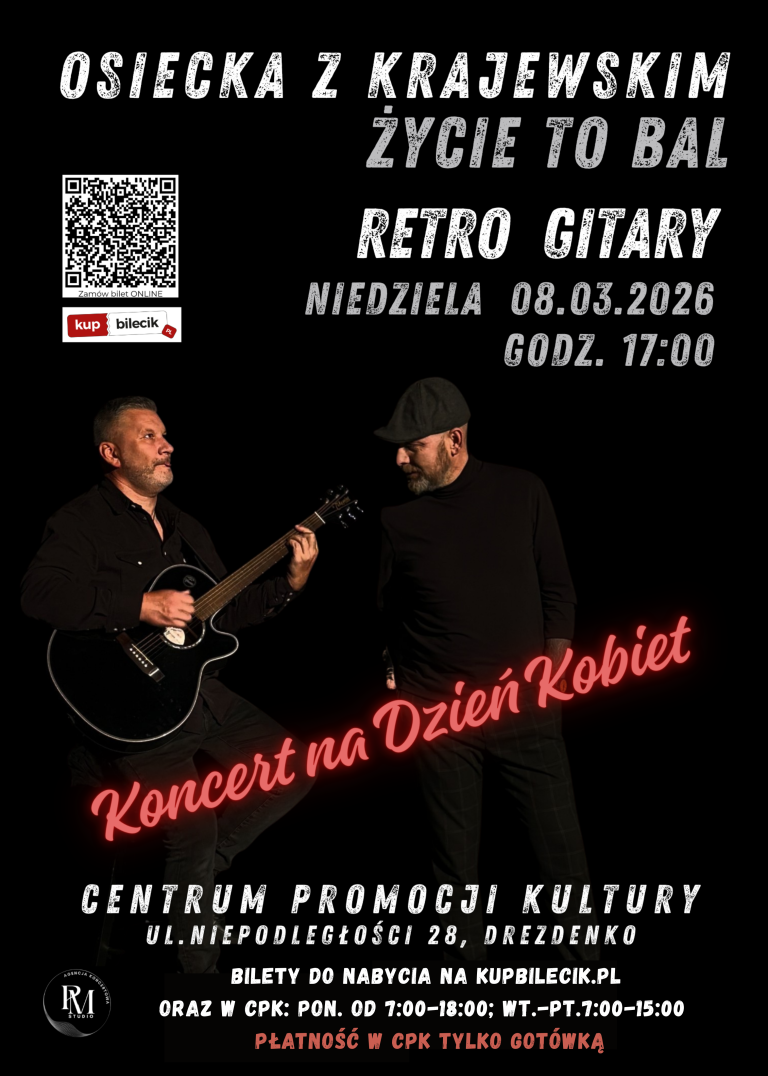 8.03.2026 Koncert OSIECKA Z KRAJEWSKIM – Życie to bal